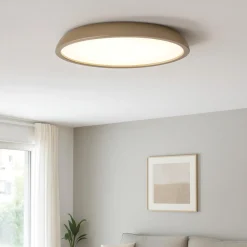 Plafoniere Moderne-IsyLuce plafoniera zenal sabbia rotonda led 55w 3000k 4000k dimmerabile