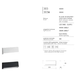 Segnapasso Led-IsyLuce segnapasso led per esterno 4w 3000k doppia cover antracite bianco