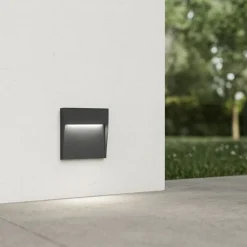 Segnapasso Led-IsyLuce segnapasso led 6w 4000k da esterno antracite senza incasso