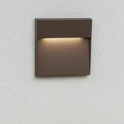 Segnapasso Led-IsyLuce segnapasso led 6w 3000k esterno marrone corten