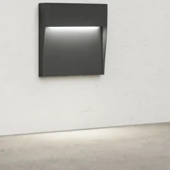 Segnapasso Led-IsyLuce segnapasso led 6w 3000k per esterno antracite