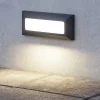 Segnapasso Led-IsyLuce segnapasso per esterno led 4w 3000k cover bianco antracite