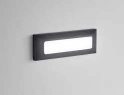 Segnapasso Led-IsyLuce segnapasso per esterno led 4w 4000k cover bianco antracite