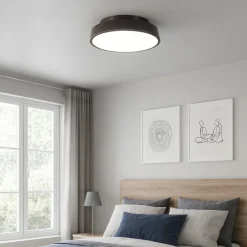 Plafoniere Moderne-IsyLuce urban plafoniera marrone led 3000k 4000k