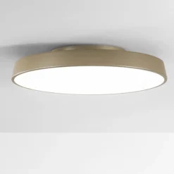 Plafoniere Moderne-IsyLuce urban sabbia plafoniera led 39w 3000k 4000k rotonda dimmerabile