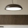 Lampadari Cucina-IsyLuce zenal lampadario da cucina marrone led 27w 3000k 4000k dimmerabile