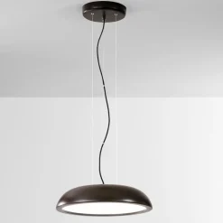 Lampadari Cucina-IsyLuce zenal lampadario da cucina marrone led 27w 3000k 4000k dimmerabile