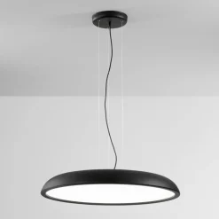 Lampadari Cucina-IsyLuce zenal lampadario nero per cucina led 108w 3000k 4000k dimmerabile