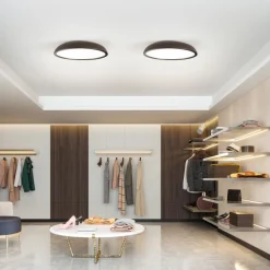 Plafoniere Moderne-IsyLuce zenal plafoniera sabbia rotonda led 55w 3000k 4000k dimmerabile