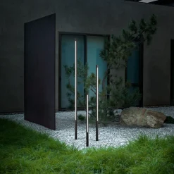 Lampioni Da Giardino-Ideal Lux Jedi pt h080 lampione da esterno giardino nero led 3000k