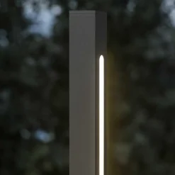 Lampioni Da Giardino-Ideal Lux Jedi pt h080 lampione da giardino antracite led 12w 3000k