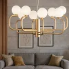 Lampadari Moderni-Ondaluce Jeppy lampadario metallo oro 8 luci sfere vetro
