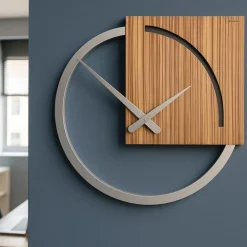 Orologi Da Parete Moderni-Selezionato da Mazzolaluce Karl orologio da parete moderno legno zingana grigio