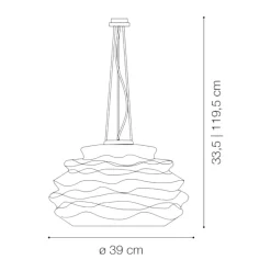 Lampadari Cucina-Ideal Lux Karma sp1 small lampadario per sala da pranzo