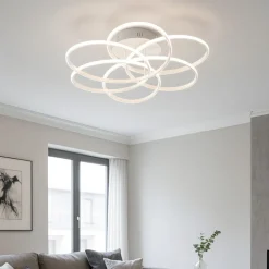 Plafoniere Moderne-Ideal Lux Karol pl d76 plafoniera da soffitto led 99w 4000k per salotto moderno