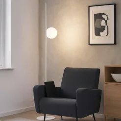 Lampade Da Terra-Stilnovo Kimia lampada da terra led 25w 3000k bianca