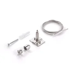 Accessori-Ideal Lux Kit cavo singolo acciaio 2mt sospensione binario monofase 48v