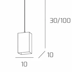 Illuminazione A Binario-Selezionato da Mazzolaluce Kit lampada a sospensione vetro bianco per binario nero monofase
