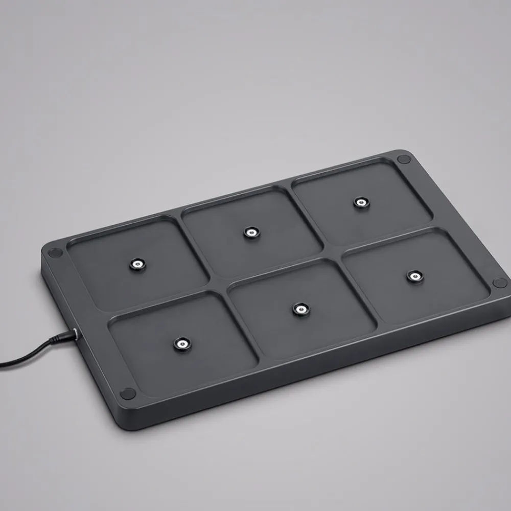 Lampade Da Tavolino Esterno-Selezionato da Mazzolaluce Kit 6 lampade da tavolo senza fili nero portatili per esterno ristorante