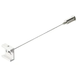 Illuminazione A Binario-Gea Luce Kit sospensione bianco binari sospesi trifase 1 cavo acciaio 2m con bloccacavo incluso