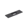 Accessori-Stilnovo Kit0047 staffa da parete copri fori per articolo 7613 nero