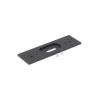 Accessori-Stilnovo Kit0042 staffa da parete copri fori per art 7609 colore nero