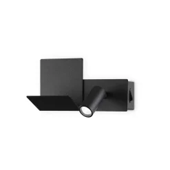 Applique Camera Da Letto-Ideal Lux Komodo-2 ap applique per camera da letto nera
