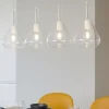 Lampadari Moderni-Top Light Kona lampadario moderno bianco 4 luci vetro