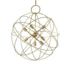 Lampadari Moderni-Ideal Lux Konse lampadario particolare sp7 oro per salotto design moderno