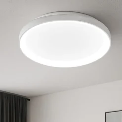Plafoniere Moderne-Gea Luce Krizia p-m led 3000k plafoniera bianca tonda