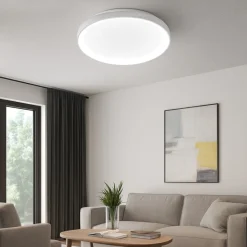Plafoniere Moderne-Gea Luce Krizia p-m led 3000k plafoniera bianca tonda