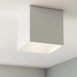 Faretti Da Soffitto-Ideal Lux Kubiko pl faretto led cubo bianco per interni led 10w 3000k