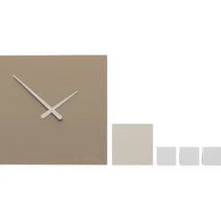 Orologi Da Parete Moderni-Selezionato da Mazzolaluce Kubo orologio da parete moderno legno colore caffelatte