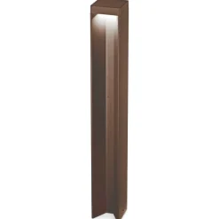 Lampioni Da Giardino-Ideal Lux Kurt pt 3000k lampione marrone ip54