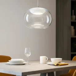 Lampadari Moderni-Stilnovo La mariee lampadario moderno vetro trasparente led 9w 3000k