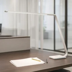 Lampade Da Tavolo-Stilnovo Lama lampada da scrivania bianca led 3000k dimmerabile touch