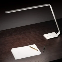 Lampade Da Tavolo-Stilnovo Lama lampada da scrivania bianca led 3000k dimmerabile touch