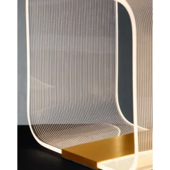 Abat Jour-Selezionato da Mazzolaluce Lampada abat jour camera da letto moderna oro led dimmerabile 3000k