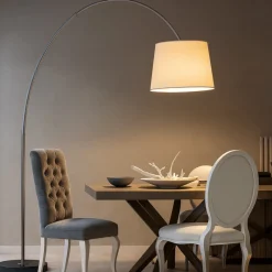 Lampade Da Terra-Selezionato da Mazzolaluce Lampada ad arco base marmo nero paralume pergamena orientabile