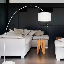 Lampade Da Terra-Perenz Illuminazione Lampada ad arco bianca moderna callisto