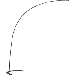 Lampade Da Terra-Selezionato da Mazzolaluce Lampada ad arco design nera led 18w 3000k dimmerabile