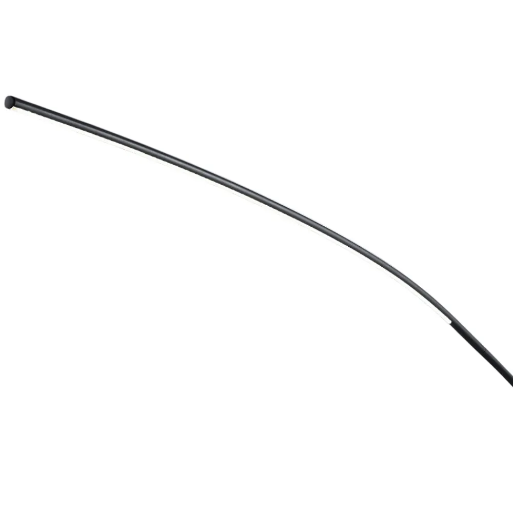 Lampade Da Terra-Selezionato da Mazzolaluce Lampada ad arco design nera led 18w 3000k dimmerabile