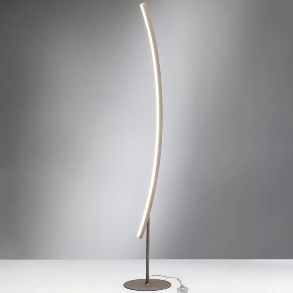 Lampade Da Terra-Vivida International Lampada ad arco led 24w 3000k vivida bow sabbia