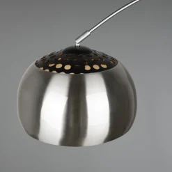 Lampade Da Terra-Selezionato da Mazzolaluce Lampada ad arco parabola cupola nickel base effetto marmo h200 cm