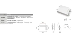 Applique Da Parete-Selezionato da Mazzolaluce Lampada applique in gesso led cristaly vela da incasso a parete 21,5w 4000k