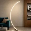 Lampade Da Terra-Selezionato da Mazzolaluce Lampada arco moderna led 3000k nera dimmerabile