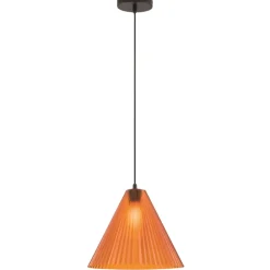 Lampade A Sospensione-Fabas Luce Lampada a sospensione arancio cono cone