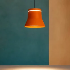 Lampade A Sospensione-Vivida International Lampada a sospensione arancione led 3000k vivida cloche
