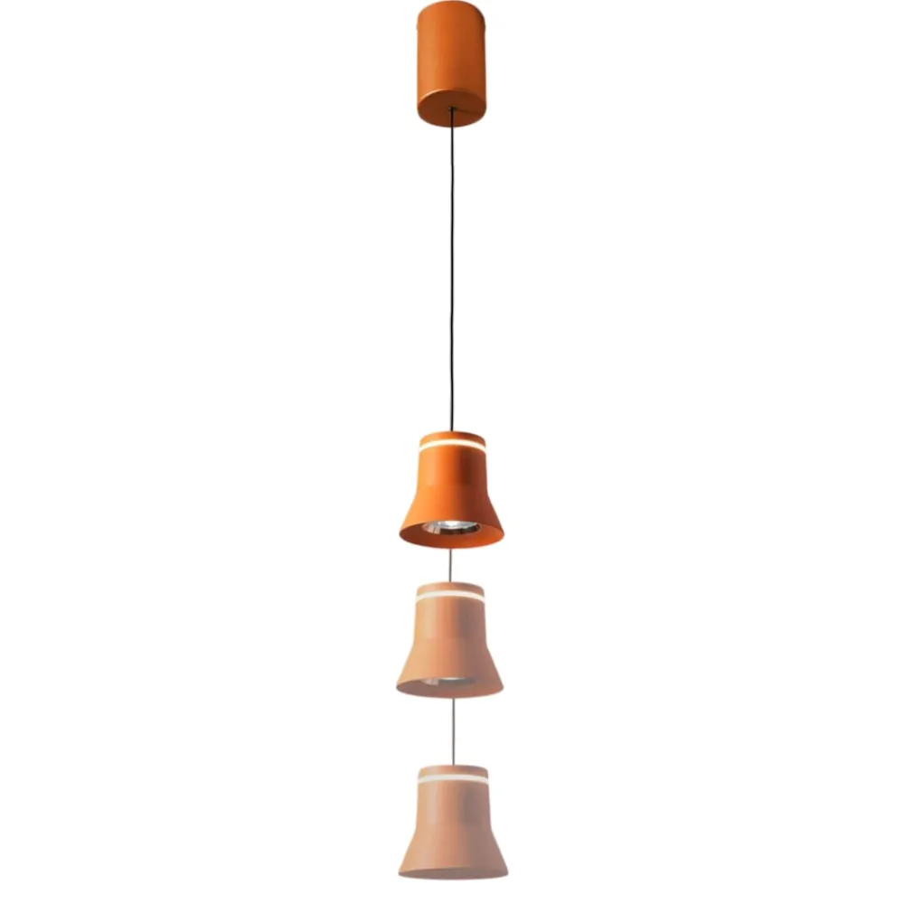 Lampade A Sospensione-Vivida International Lampada a sospensione arancione led 3000k vivida cloche