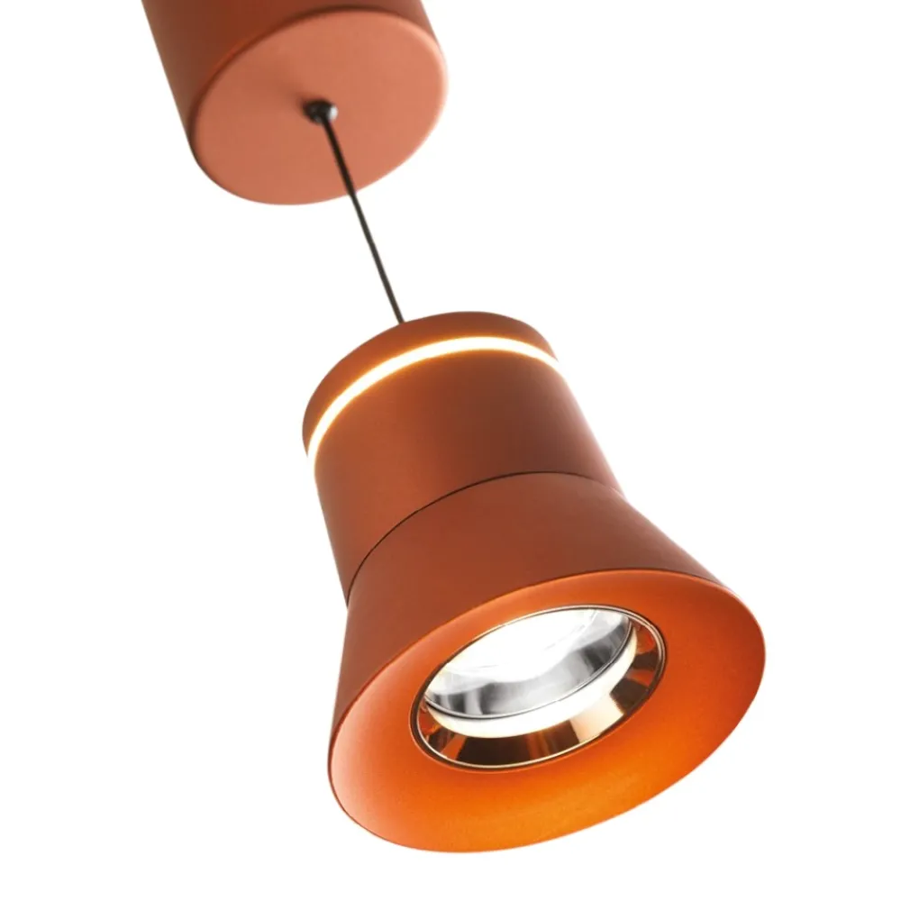 Lampade A Sospensione-Vivida International Lampada a sospensione arancione led 3000k vivida cloche
